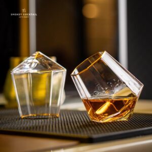 Troveas Transparent 6 Dishwasher Safe Glass Whisky Glass Bar Glass