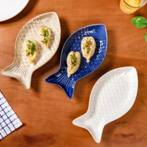 WEAVING HOMES  Ceramic Food Platter Set of 3