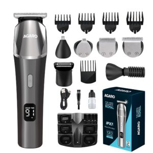 MENHOOD Rechargeable Waterproof Cordless 180 Min Run-Time Grooming Trimmer Ultra